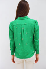 Chemise Vic vert émeraude