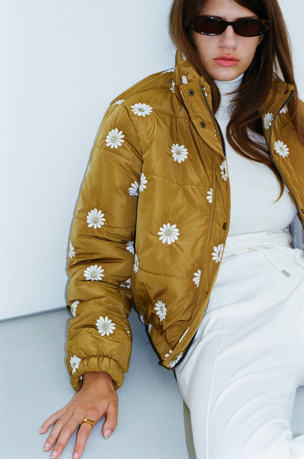 Ocher puffer jacket 