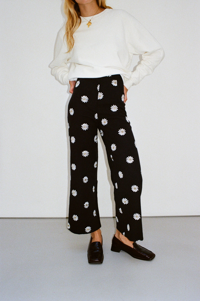 Romy black linen pants