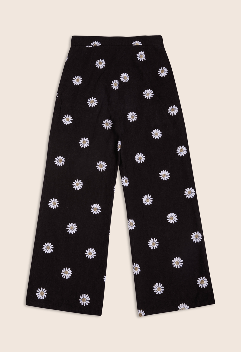 Pantalon Romy lin noir NOUVEAU